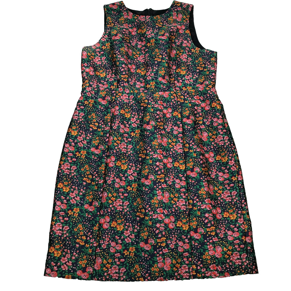 J Crew Womens 16 Floral Botanic Jacquard Sheath Dress Valerie Mayapple Plus BB10